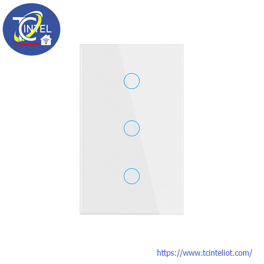 TCISE-20003 – Smart Light Switch 3 Gang - White - 1