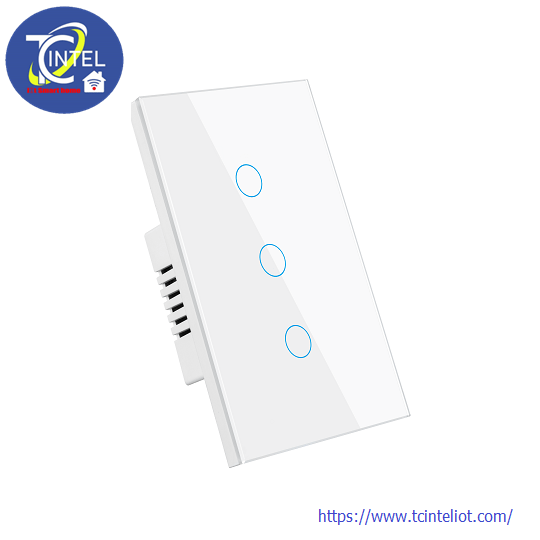 TCISE-20003 – Smart Light Switch 3 Gang - White - 2